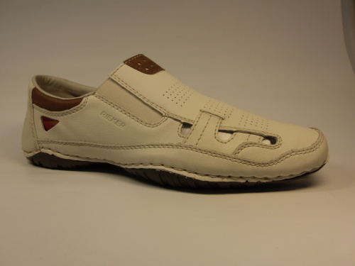 Rieker (т.муж белые отвер. яз с рез. лето)