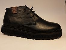 JONNY FIRE (бот.муж. черные, шнурки, зима)