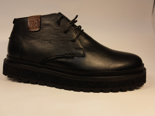 JONNY FIRE (бот.муж. черные, шнурки, зима)