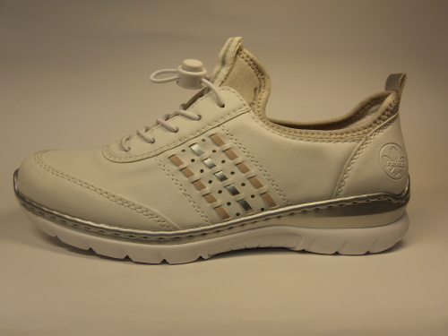 Rieker (т.жен.белые. шнурки, лето)