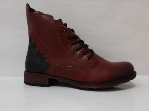 Rieker (Бот.жен.бордо,шнур/молн.,зима)