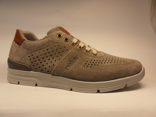 Rieker (п/бот.муж серые отверст. шнур.. лето)