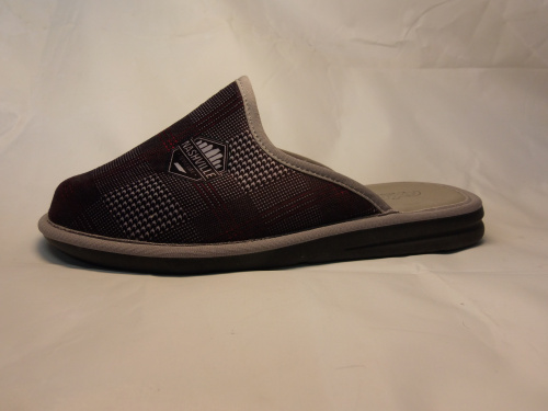 18809 АХА ( муж.тапки серые,тапки  дом.)