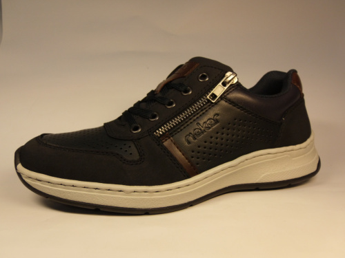 Rieker (п/бот. муж. синие шн.молн. отв. лето)